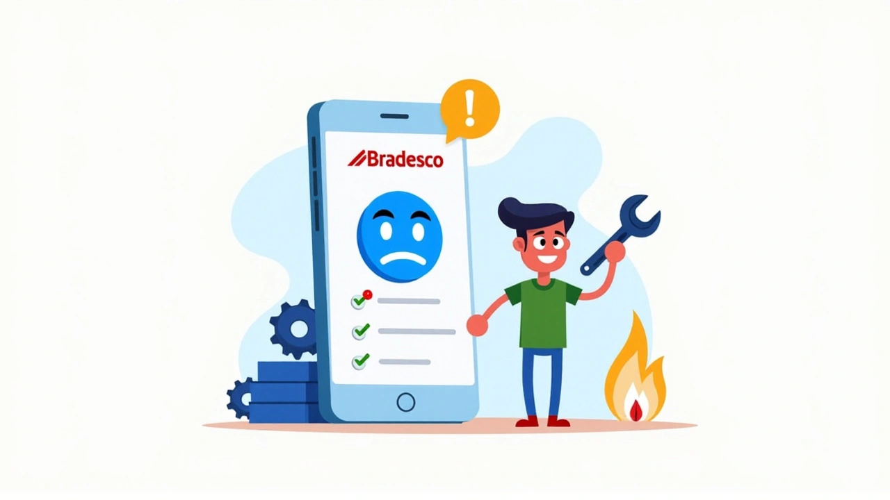 Bradesco enfrenta falhas no aplicativo: clientes sofrem com problemas de acesso e pagamentos